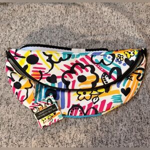 Brighton Graffiti Love Crossbody Belt Bag Fanny Pack Waist Bag Colorful Travel